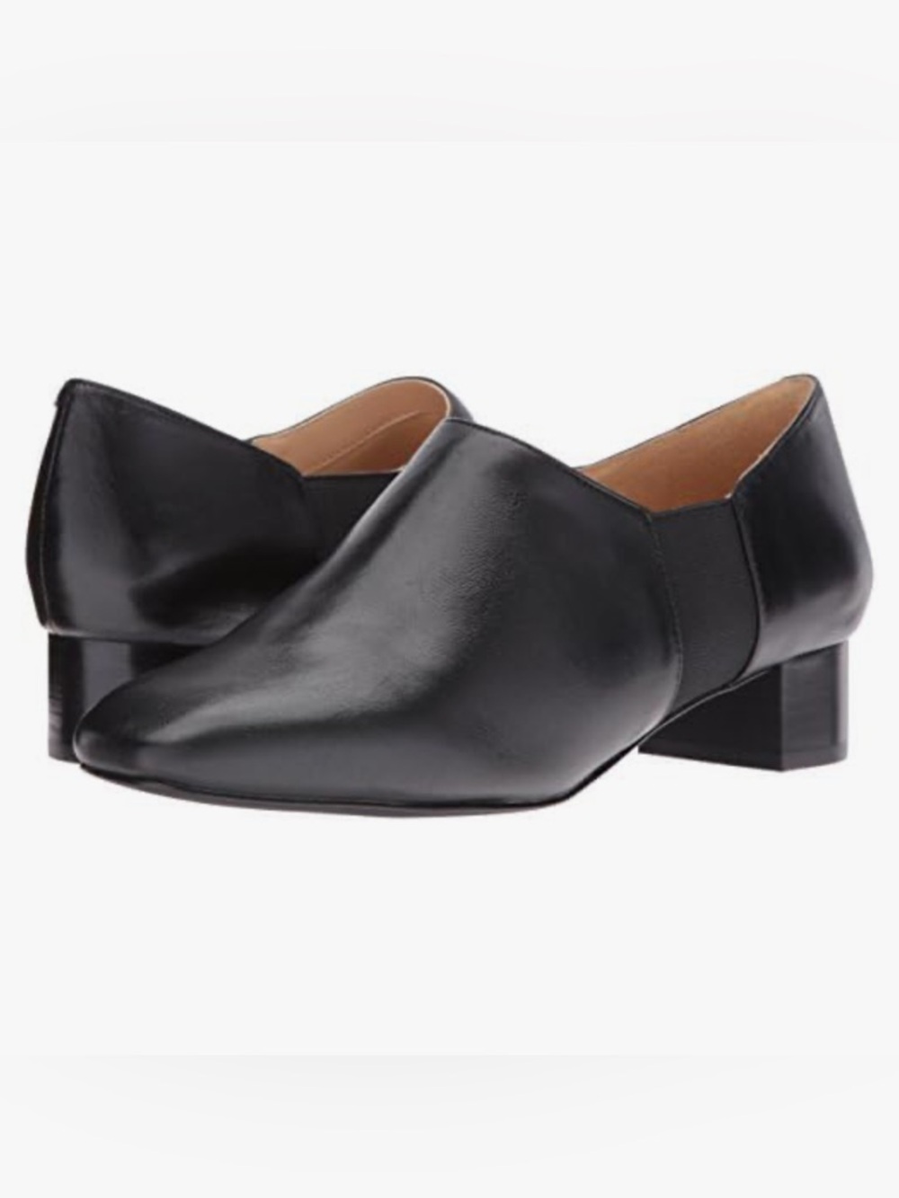 Trotters Lillian Black Small Social Pump Leather Shoes womens Size 12 Narrow